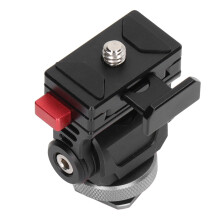 Camera Monitor Holder Mount 360 Degree Rotation 180 Degree Tilt Camera Field Monitor Mount with Cold Shoe 1/4 Inch Screw