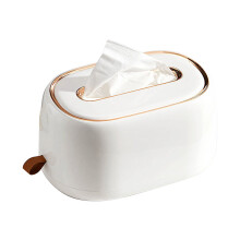 Frühlings-Taschentuchboxhalter, 20,5  13,5  10,7 cm, Weiß