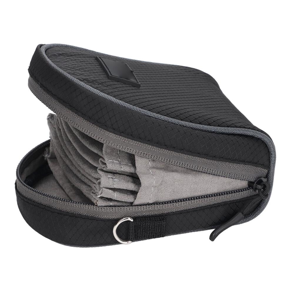 Camera Lens Filter Pouch 8 Slot Portable Filters Case Bags Dustproof With Shoulder Strap For Photography 3291321226348
