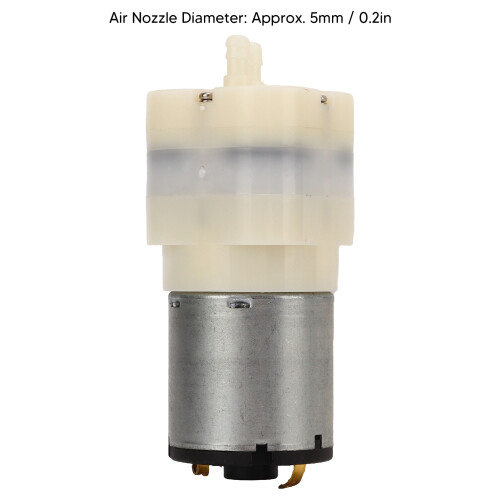 DC3,7V Mikro-Luftpumpe, 2,5-8,0 L/min, 5 mm, Schwarz 2