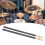 2-Stück Bambus-Drum-Bürsten-Set - Schlagzeugstöcke, schwarz 16
