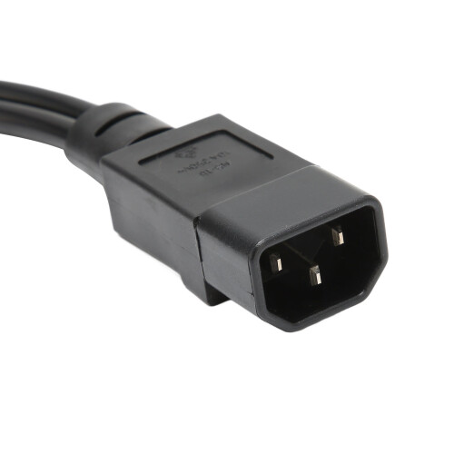 IEC320 C14 auf Dual-C5-Splitterkabel - 32 cm 2