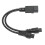 IEC320 C14 auf Dual-C5-Splitterkabel - 32 cm 5