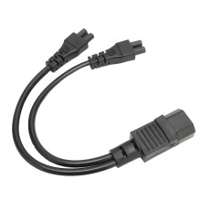 IEC320 C14 auf Dual-C5-Splitterkabel - 32 cm