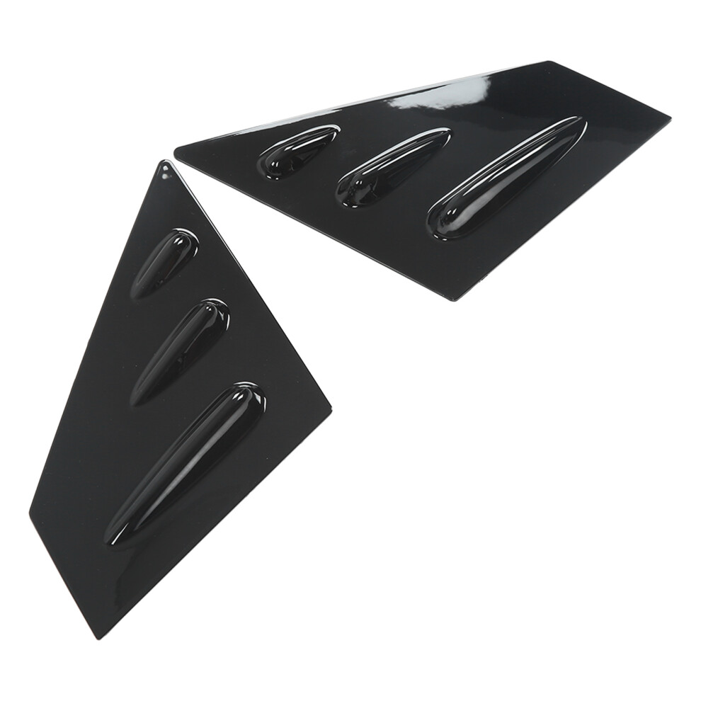 2Pcs Rearview Mirror Side Spoiler Window Scoop Louvers Cover Replacement For Subaru Wrx Sti 2015Â2021 Black 4911321226610