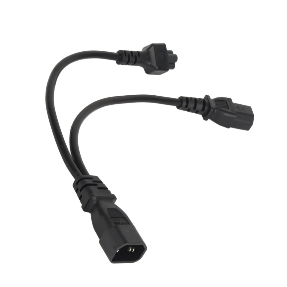Y Splitter Power Plug Cord Iec 320 C14 Male To C13 And C5 Female Splitter Adapter Cable 10A 9411321228263