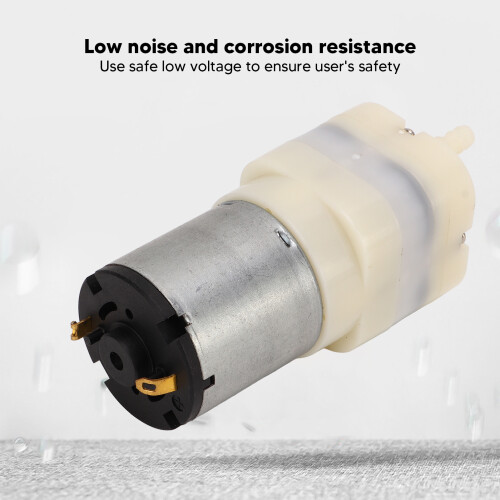 Bomba de aire micro de 4,5 V DC, boquilla de 5 mm, 2,5-8,0 L/min, 65 dB 2