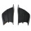 1 Paar glänzende Kohlefaser-Winglets universell 15