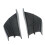 1 Paar glänzende Kohlefaser-Winglets universell 8