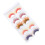5 pares de pestañas largas y rizadas con gradiente 6D multicolor 12