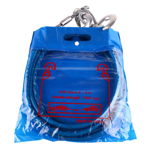 Winde-Seil 5 m / 16,4 ft 7 Tonnen, Stahldrahtseil, Gummi 1