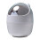 Mini basurero de escritorio 0,5 L, 15,5 x 11 cm gris 2