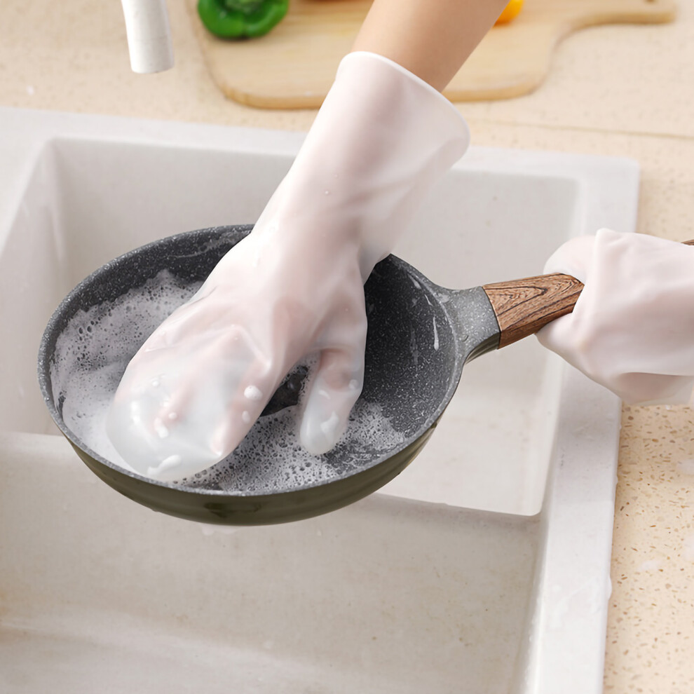 Dishwashing Scrubber Gloves Non Slip Waterproof Reusable Cleaning Scrubber Gloves Wear Resistant for Kitchen Red-image-OPC-PHVM8GR-NEW