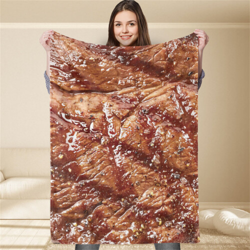 Decke mit Food-Print 80x100cm Polyester-Wurfdecke 1