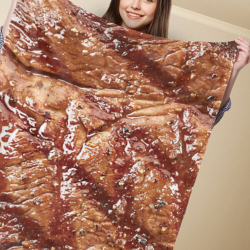 Decke mit Food-Print 80x100cm Polyester-Wurfdecke 2