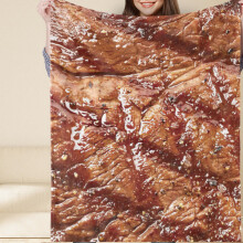 Decke mit Food-Print 80x100cm Polyester-Wurfdecke