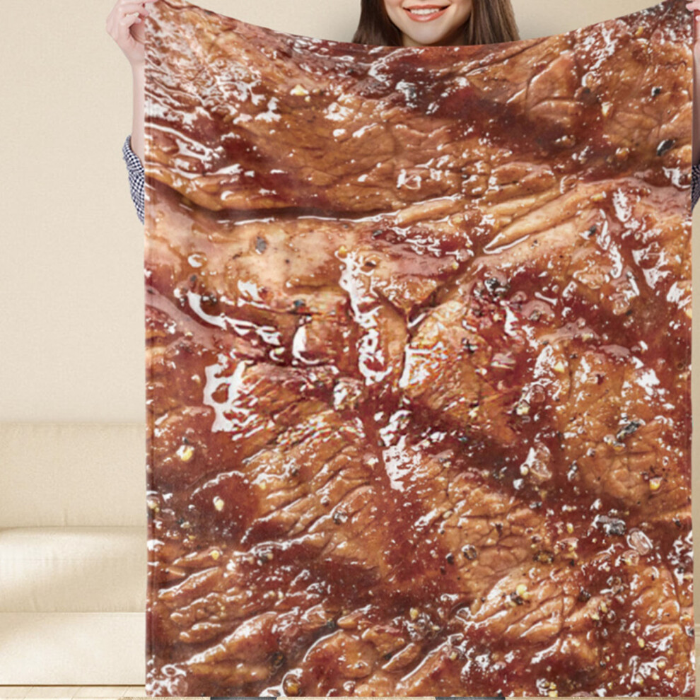 Throw Blanket Clear Food Photo Printed Soft Polyester Skin Friendly Funny for Home Sleeping Office Outdoors 80x100cm / 31.5x39.4in-image-OPC-PHVM8H9-NEW