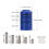 Kit de contrapeso desmontable de aluminio azul 310g 7