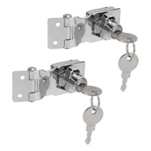 Pestillos para cajón y buzón, de aleación de zinc, cerradura con llave de 2,5 pulgadas, perilla giratoria, paquete de 2