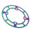 Protector de cadena de aluminio 104BCD 32T-36T multicolor 4