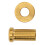 Tuerca de pinza de freno M6 x 15mm 0.59in Oro Titanio 11
