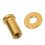 Tuerca de pinza de freno M6 x 15mm 0.59in Oro Titanio 3