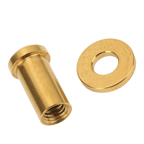 Tuerca de pinza de freno M6 x 15mm 0.59in Oro Titanio 2