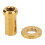 Tuerca de pinza de freno M6 x 15mm 0.59in Oro Titanio 9