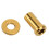 Tuerca de pinza de freno M6 x 15mm 0.59in Oro Titanio 8