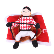 Haustier-Weihnachtsritter-Kostüm aus rotem Flanell, 11,4–13,8 Zoll