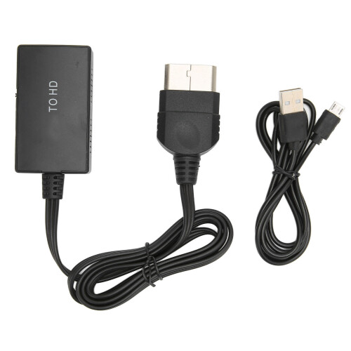 360 HDMI-Adapter 720P 1080P Umschaltbar Schwarz ABS 1