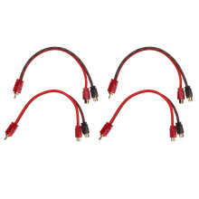 RCA-Kabel 1 männlich auf 2 weiblich Car-Audio-Y-Verteilerkabel für Lautsprechersystem