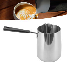 Kaffeekanne mit langem Griff, torusförmige Form, 1000 ml, Silber