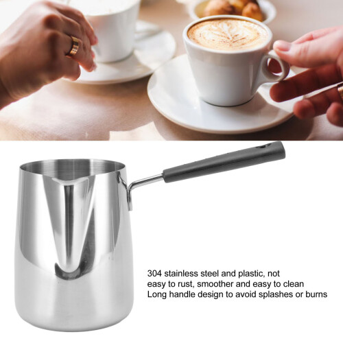 Kaffeekanne mit langem Griff, torusförmige Form, 1000 ml, Silber 2