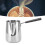 Kaffeekanne mit langem Griff, torusförmige Form, 1000 ml, Silber 14