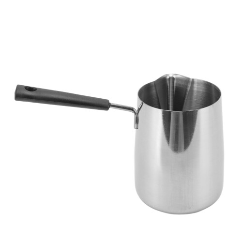 Kaffeekanne mit langem Griff, torusförmige Form, 1000 ml, Silber 1