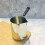 Kaffeekanne mit langem Griff, torusförmige Form, 1000 ml, Silber 10