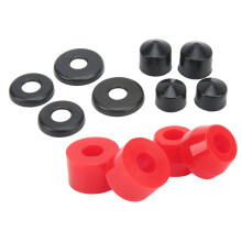 Bujes de PU para skateboard, dureza 90A, para 4 ruedas, rojo, juego de repuestos