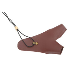 Brauner PU-Leder-Armschutz fürs Bogenschießen - verstellbar