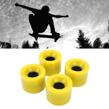 4 piezas de ruedas de repuesto para patineta PU de bajo ruido para uso en tierra