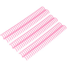 10 Stück 30-Loch-Binderrücken, 22 mm, rosa Kunststoff