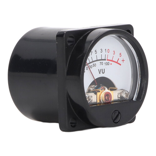2PCS VU Meter Panel Warm Back Light Recording Audio Level Amplifier Driver Board with Cable 2
