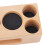 Tamper-Halter aus Buche mit 5 Löchern und Matte 11