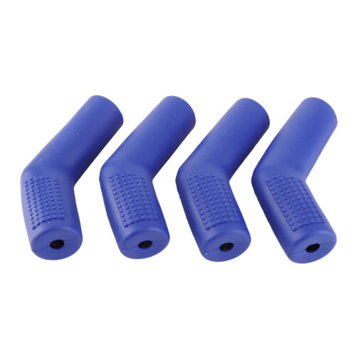 4 piezas de protector de la palanca de cambios de goma azul 1
