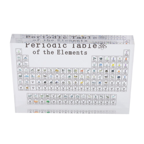 Periodensystem der Elemente schwarzes Acryl Größe L