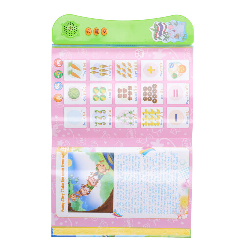 Libro verde de aprendizaje de idiomas 3xAA 25.3x22.5x2.8cm 2