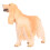 Figurita de Cocker Spaniel PL127-1543 plástico amarillo 14