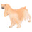 Figurita de Cocker Spaniel PL127-1543 plástico amarillo 16