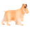 Figurita de Cocker Spaniel PL127-1543 plástico amarillo 15