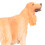 Figurita de Cocker Spaniel PL127-1543 plástico amarillo 6